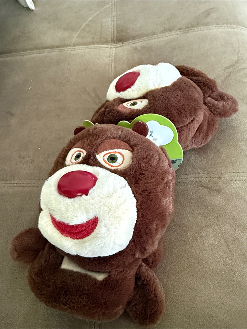 Plush Brown bear hand covers/muffs